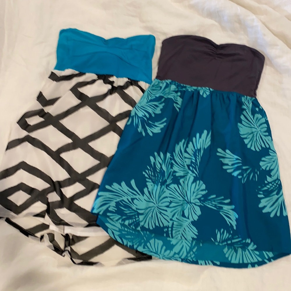 2 Roxanne Strapless Dresses Medium